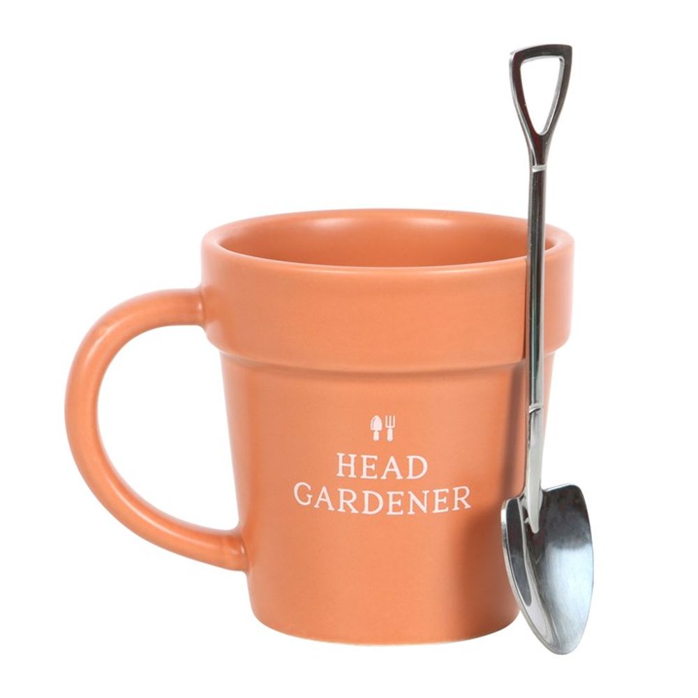 Head Gardener Ceramic Plant Pot Mug and Spoon N/A