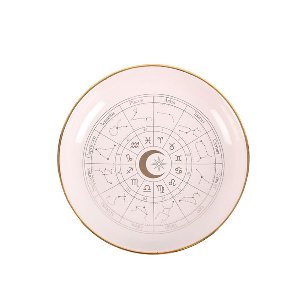 Off White Astrology Wheel Trinket Dish N/A