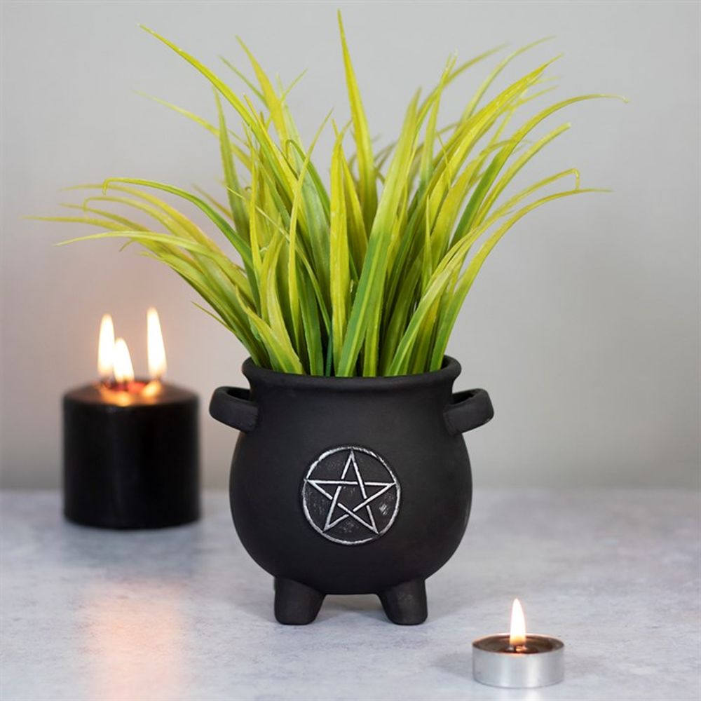 Pentagram Cauldron Plant Pot N/A