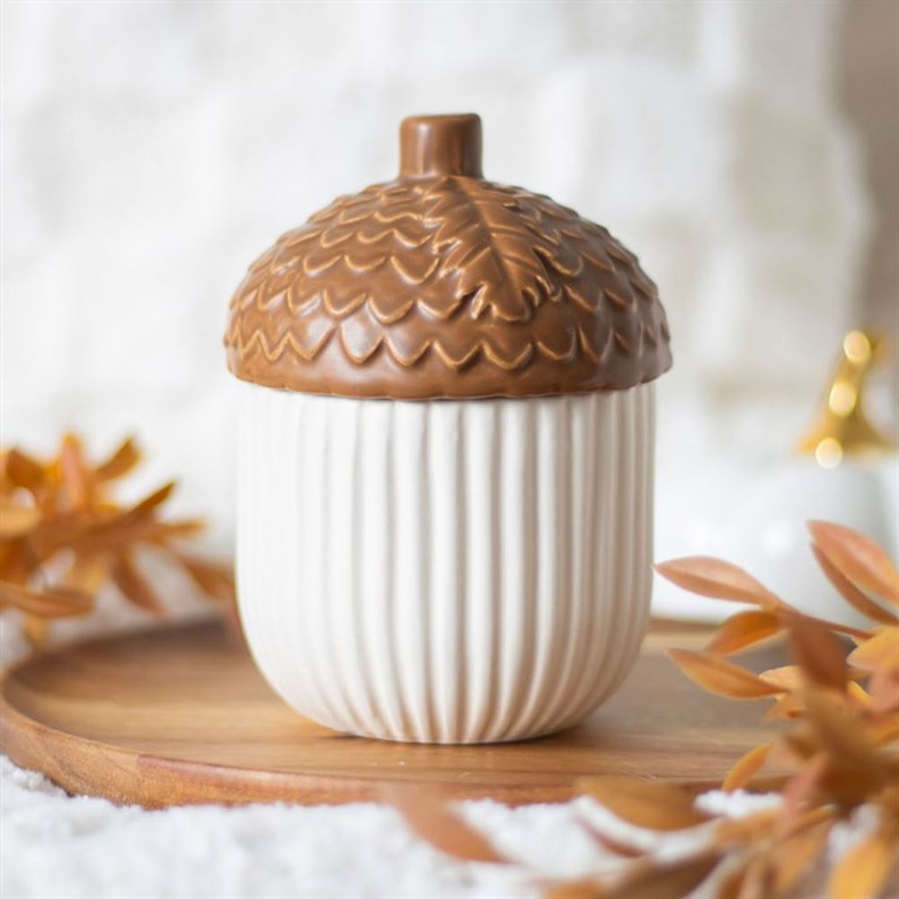 Autumn Acorn Ceramic Storage Jar N/A