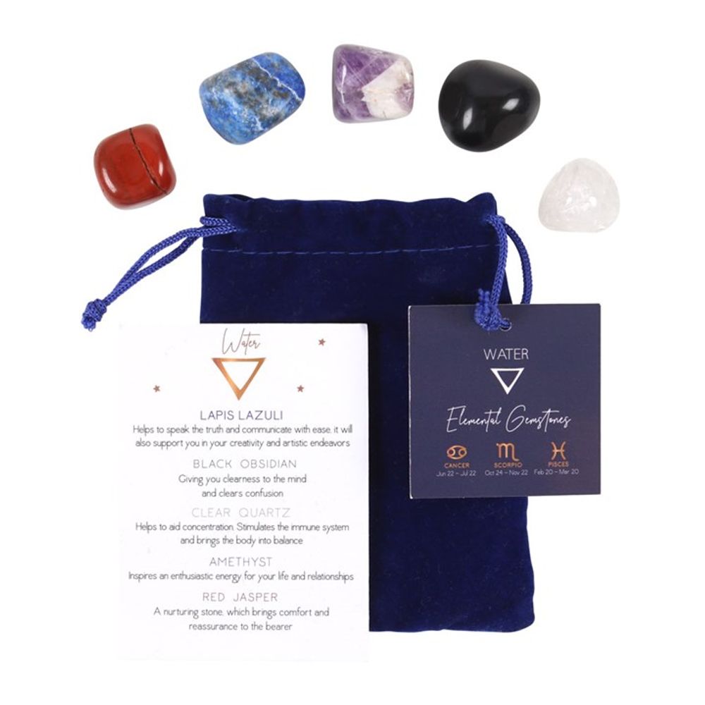 Water Element Tumble Gemstone Set N/A