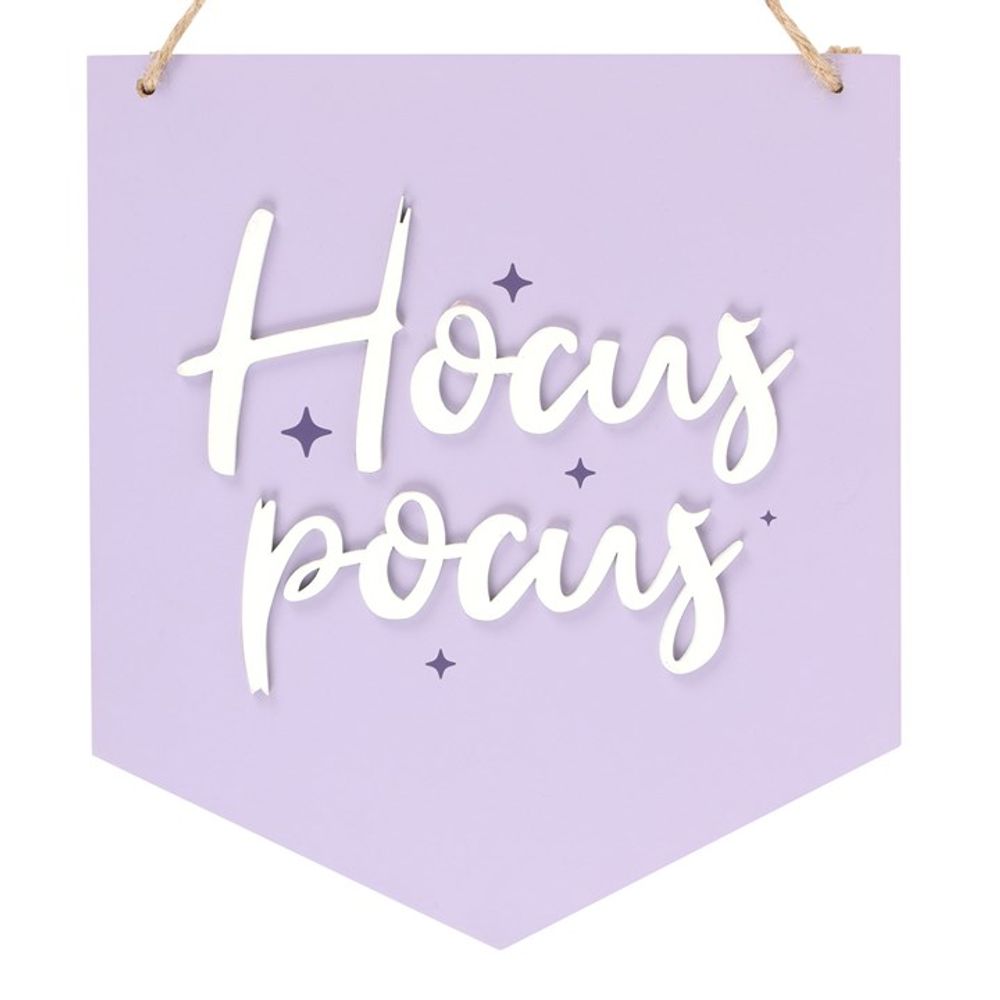 Purple Hocus Pocus Hanging Sign N/A