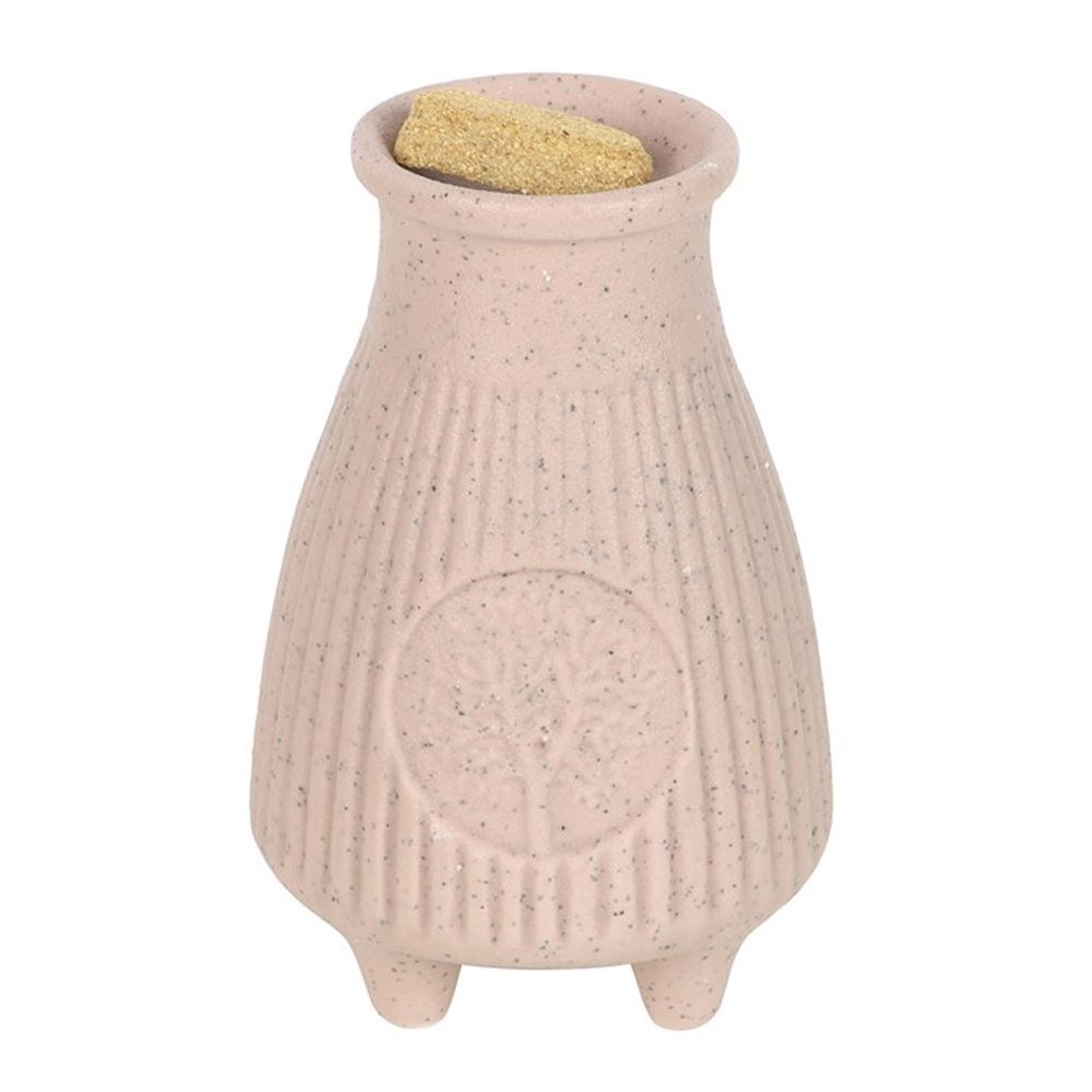 Greige Ribbed Palo Santo Brick Burner N/A