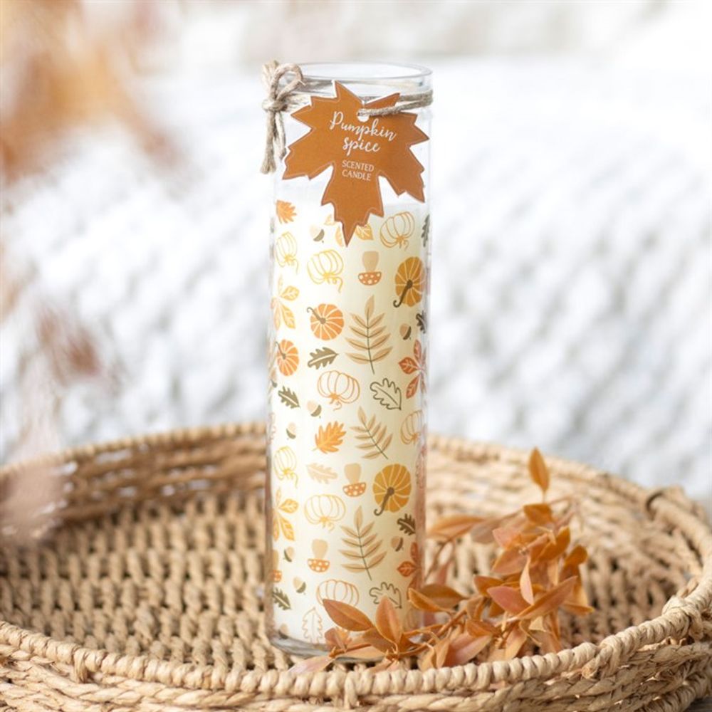 Autumn Leaves Pumpkin Spice Tube Candle N/A