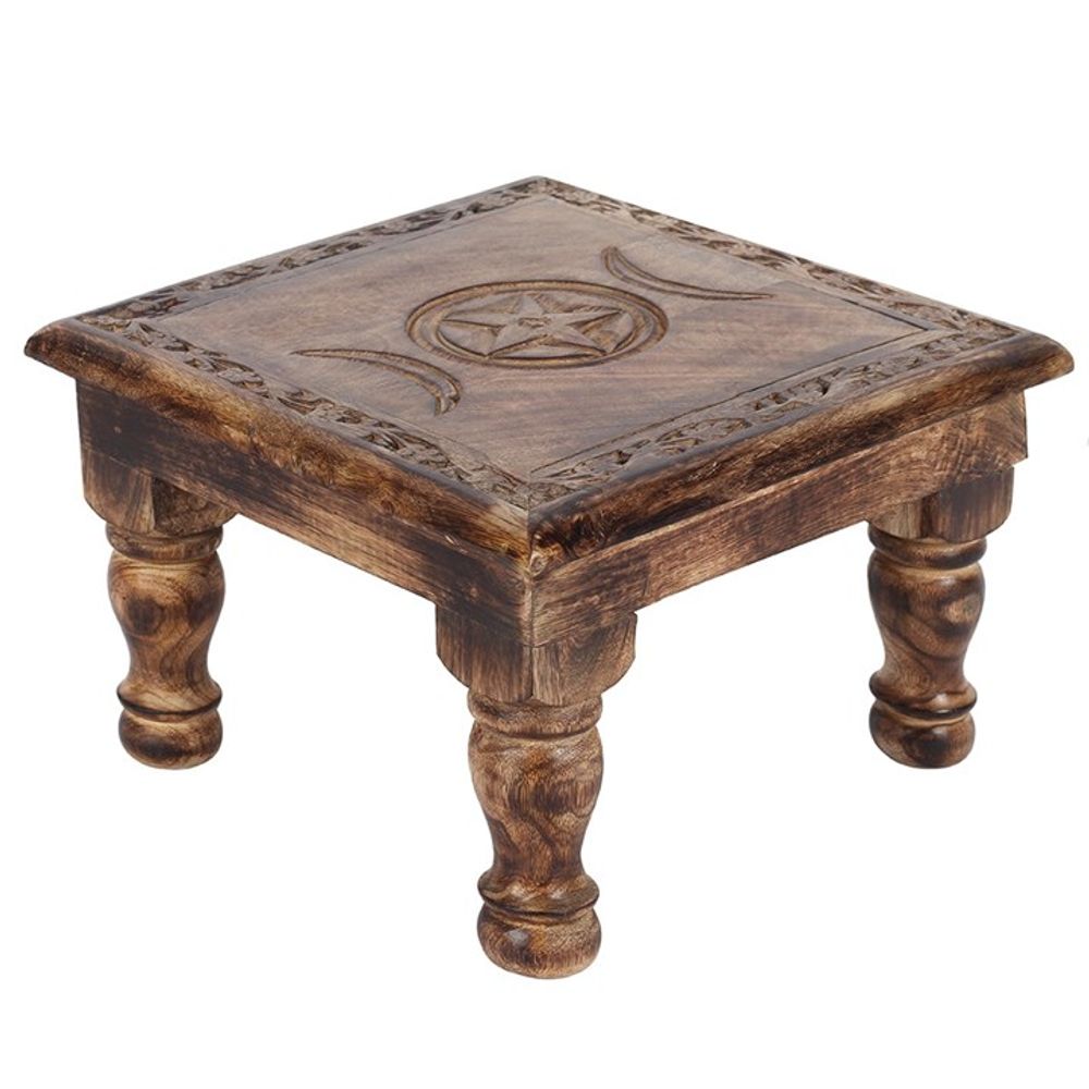 Triple Moon Altar Table with Detailed Border N/A