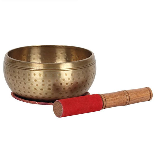 15cm Beaten Brass Singing Bowl N/A