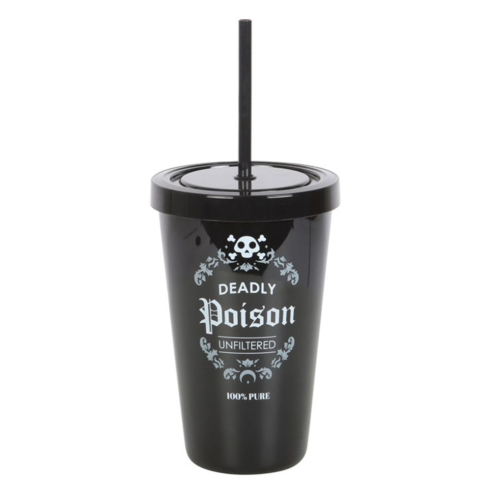 Deadly Poison Plastic Tumbler with Straw N/A