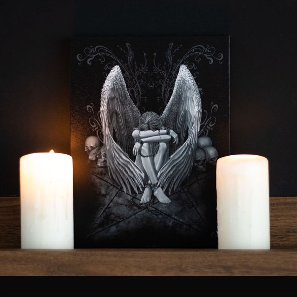 19x25cm Enslaved Angel Canvas Plaque by Spiral Direct N/A