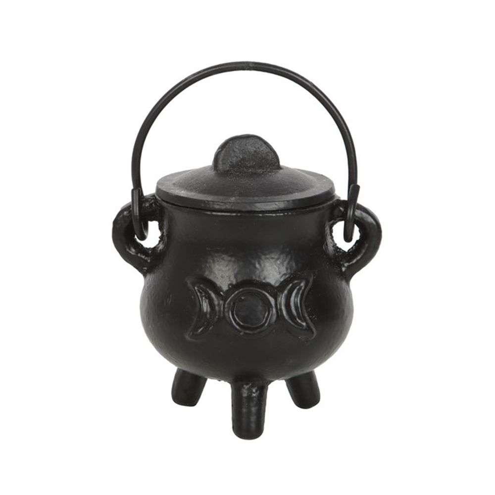 7.5cm Cast Iron Cauldron with Triple Moon N/A