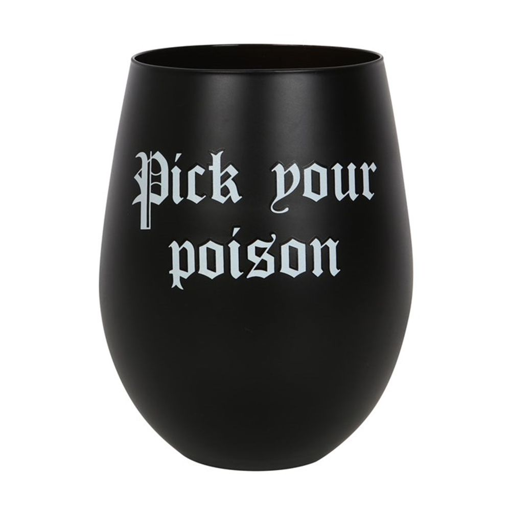 Pick Your Poison Stemless Wine Glass N/A