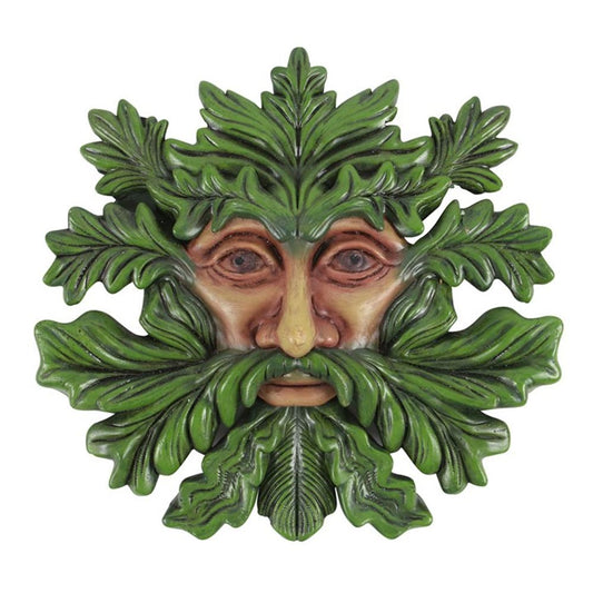 Green Man Resin Wall Plaque N/A