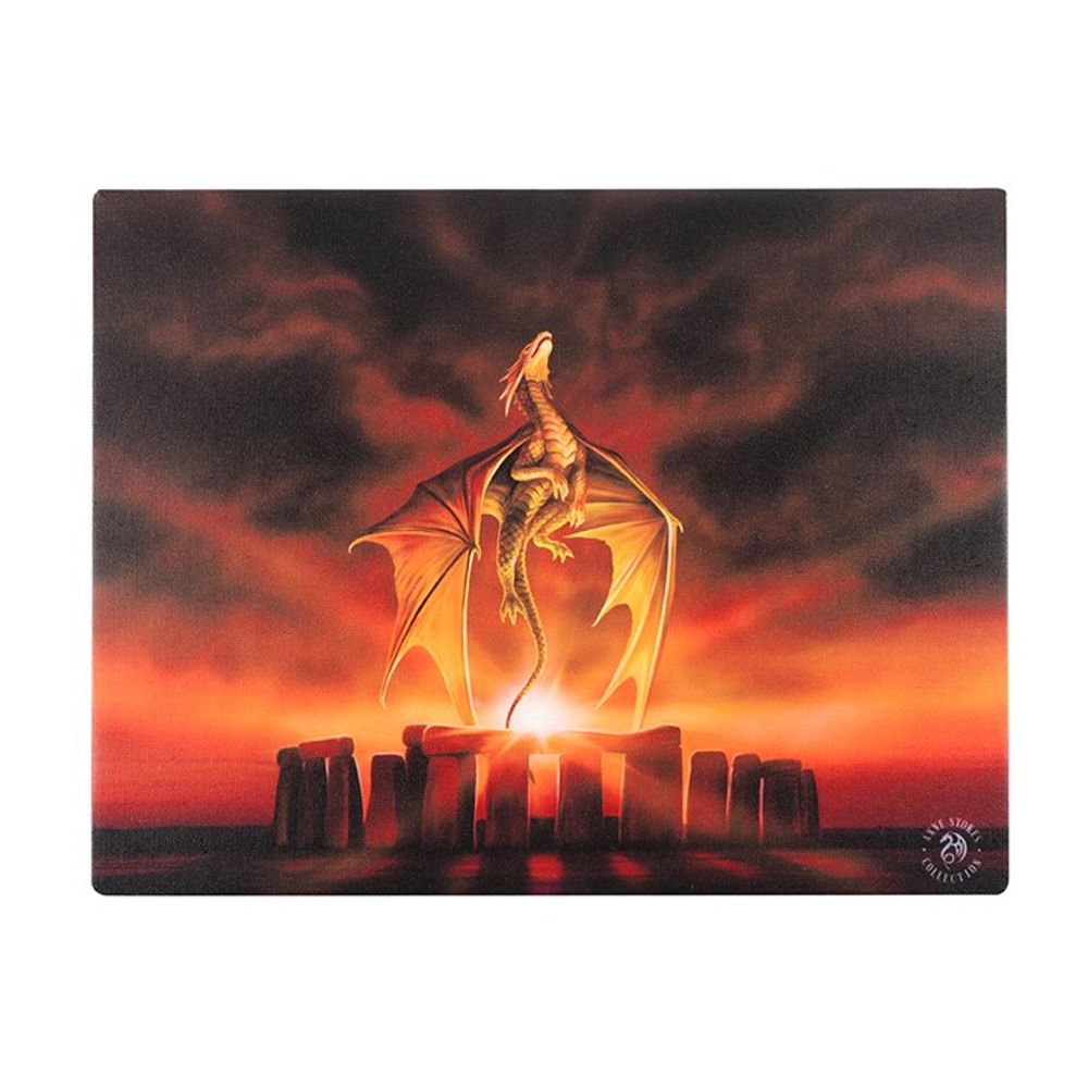 19x25cm Solstice Canvas Plaque by Anne Stokes N/A