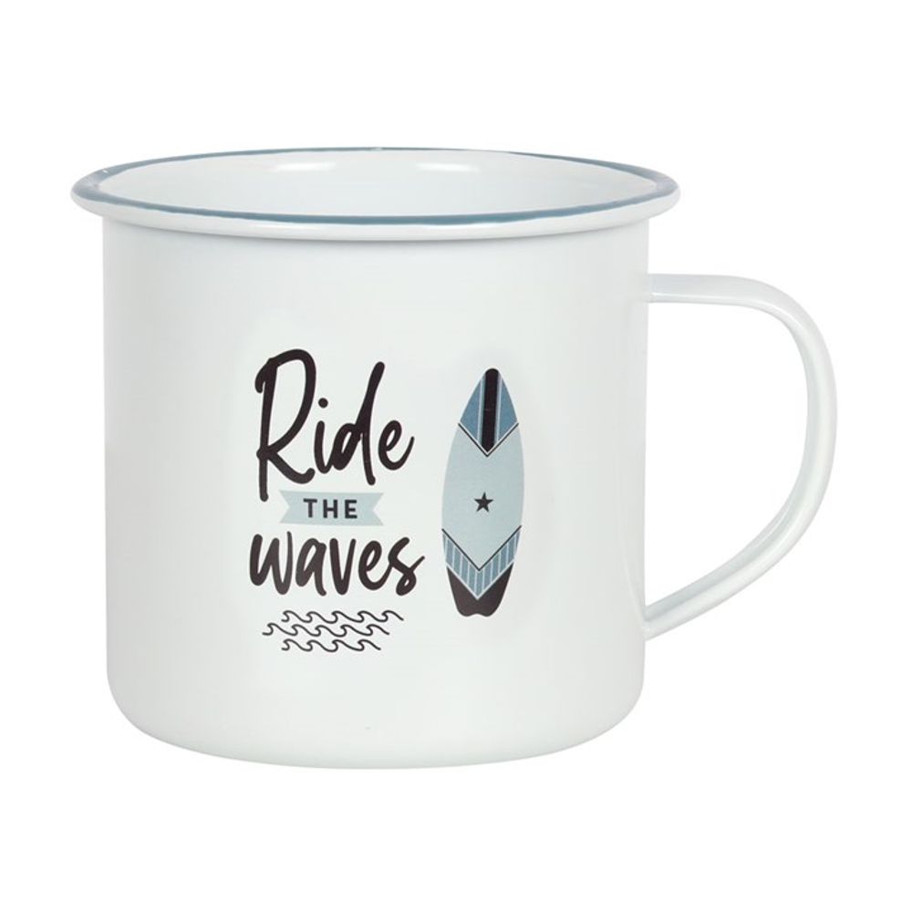 Ride The Waves Enamel Mug N/A