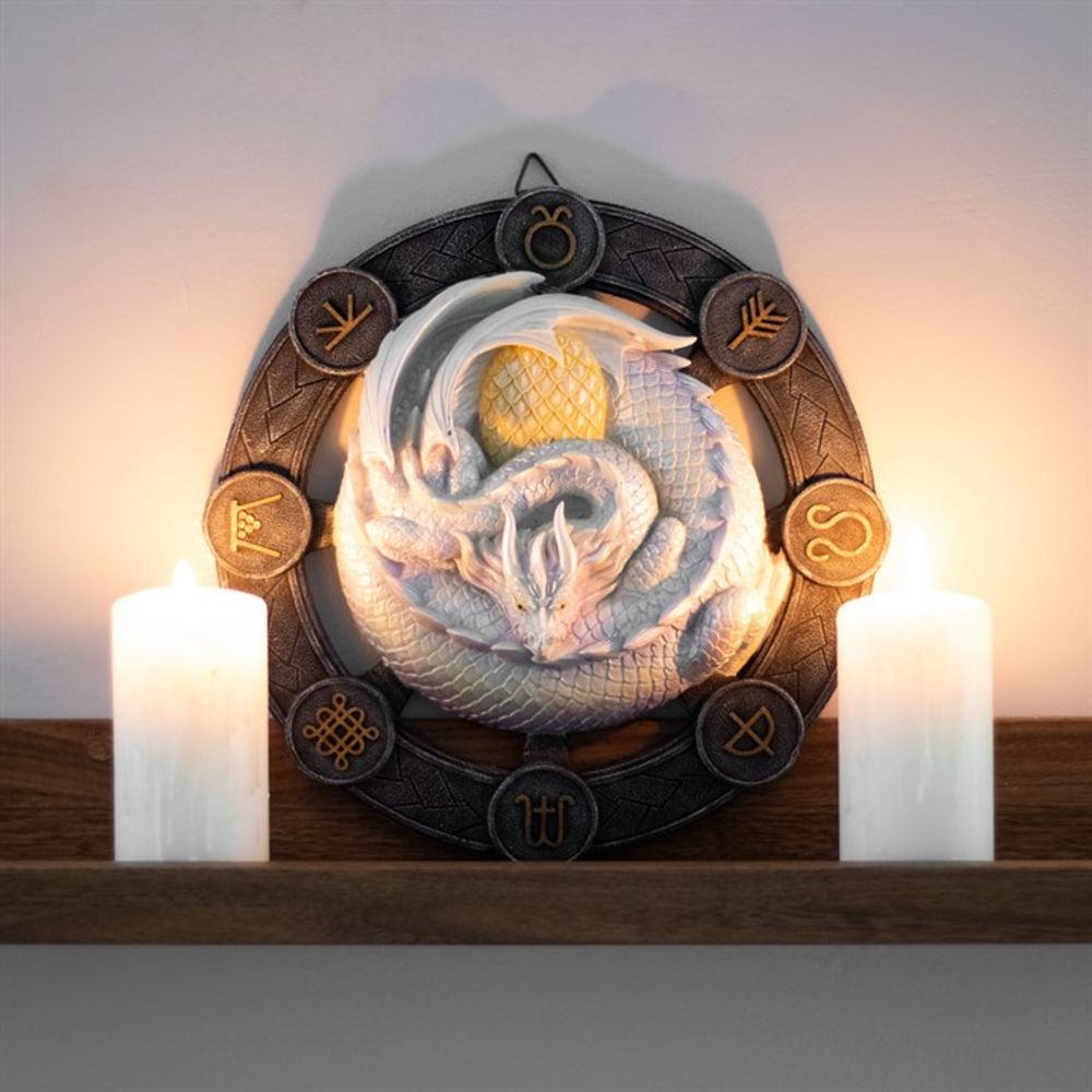 Ostara Dragon Resin Wall Plaque by Anne Stokes N/A