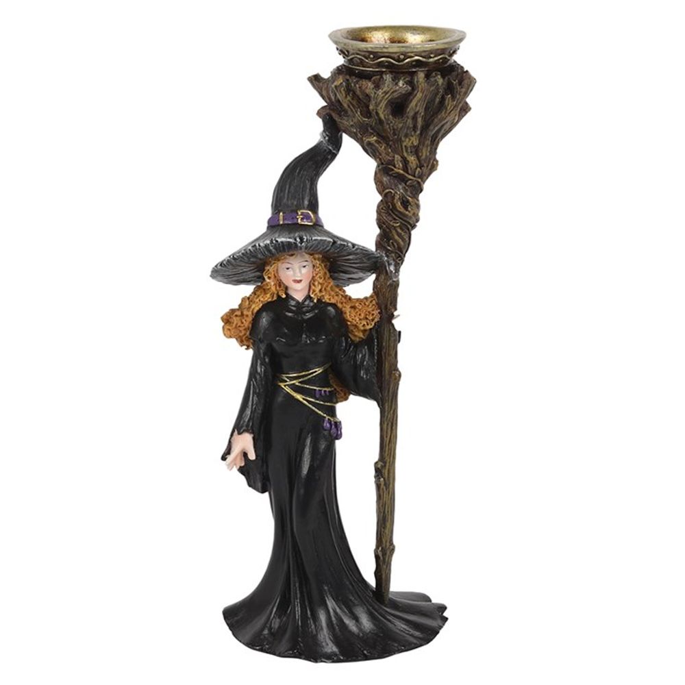 Witch with Staff Backflow Incense Burner N/A