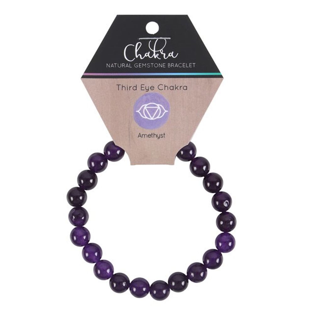 Third Eye Chakra Amethyst Gemstone Bracelet N/A