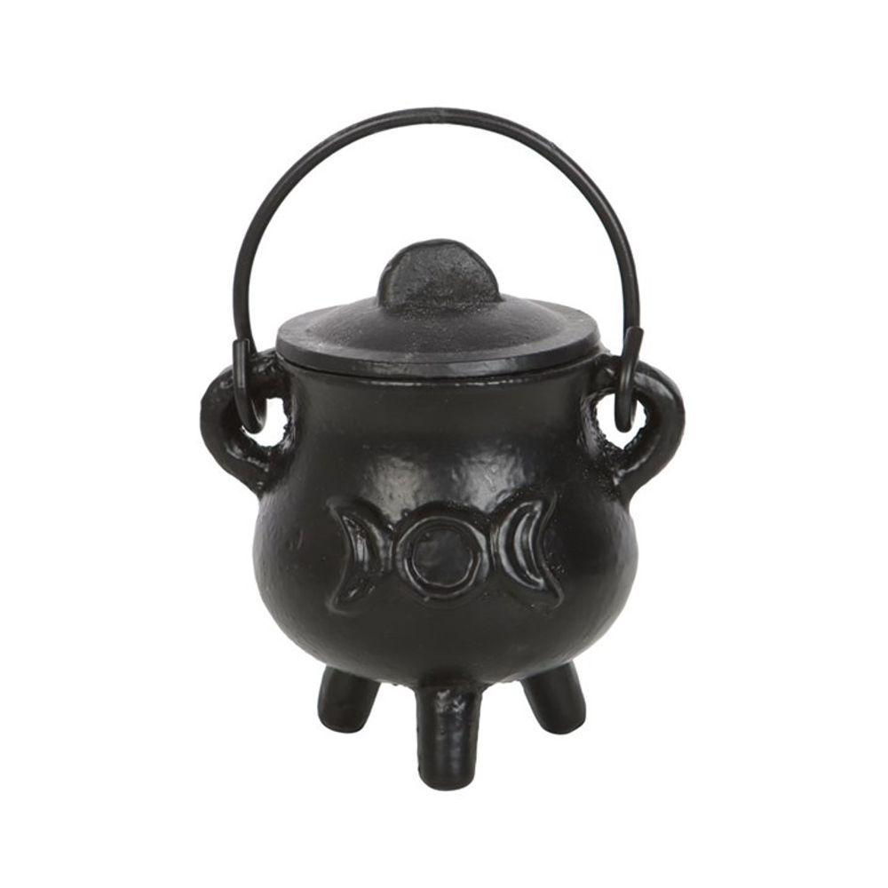 7.5cm Cast Iron Cauldron with Triple Moon N/A