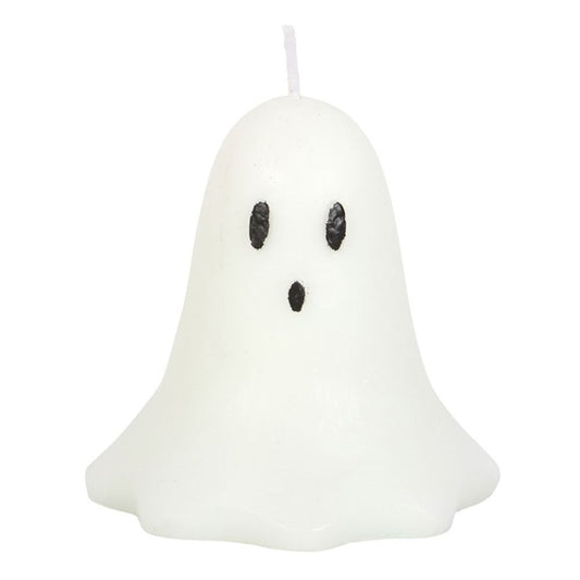 10cm Unscented Ghost Candle N/A