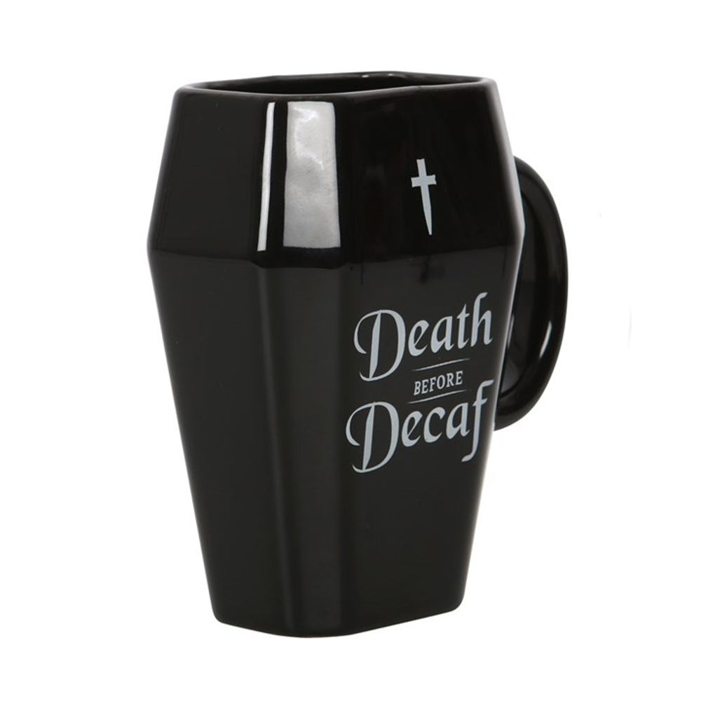 Death Before Decaf Coffin Mug N/A