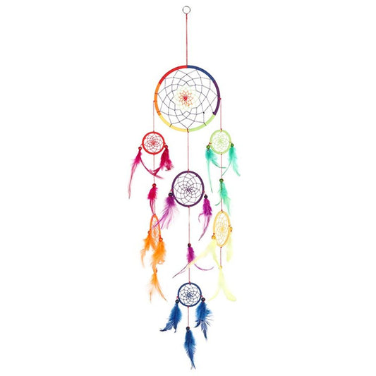 90cm Multi Rainbow Dreamcatcher N/A