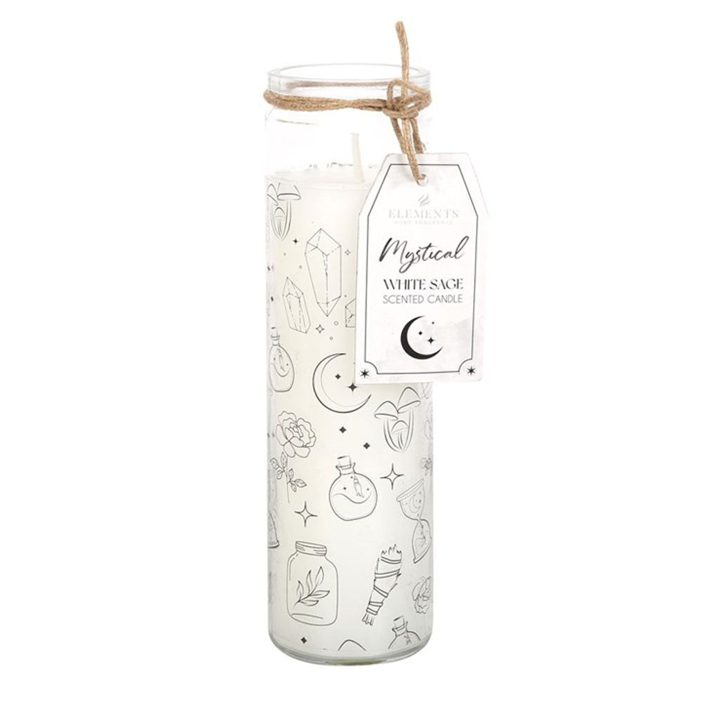 Mystical White Sage Tube Candle N/A