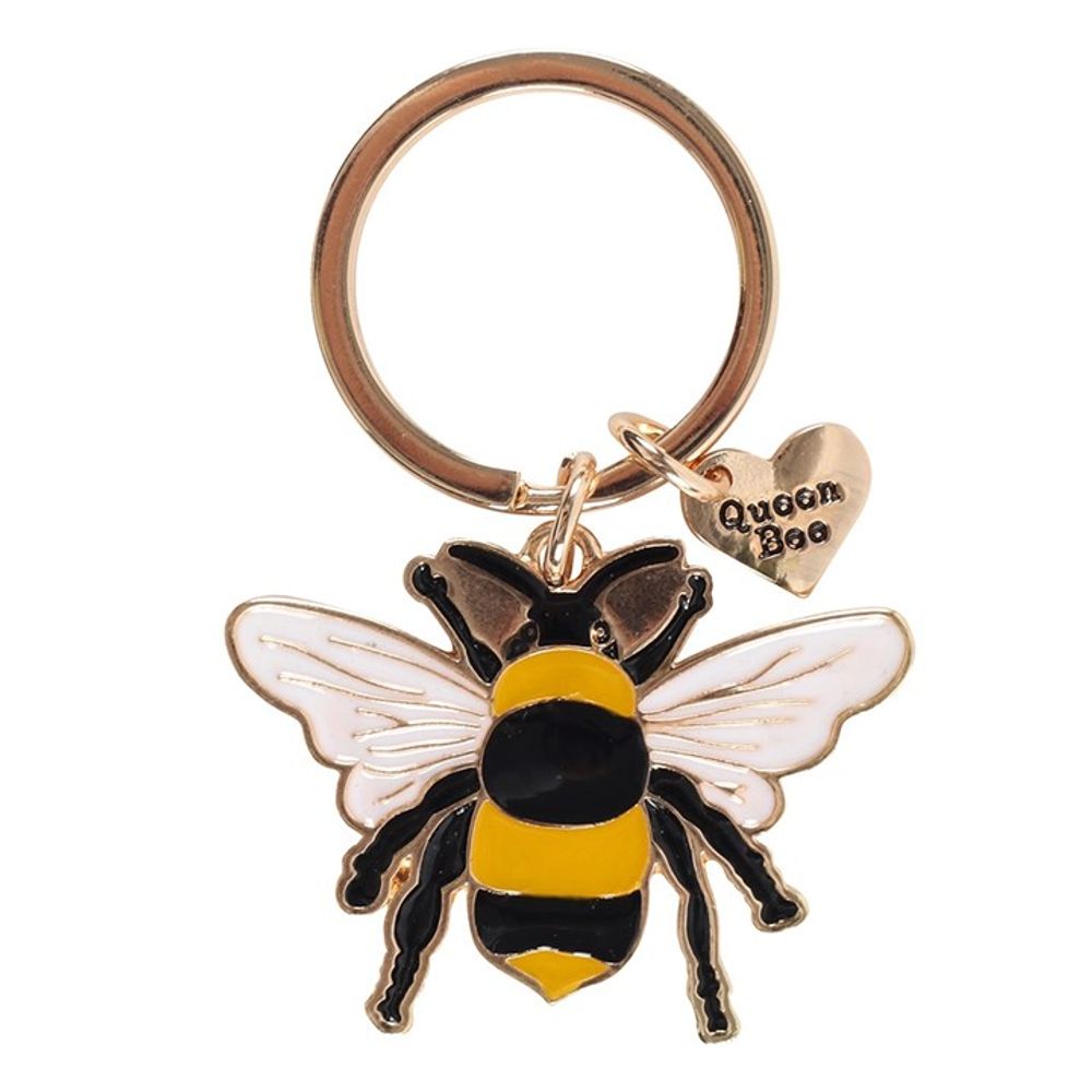 Queen Bee Enamel Keyring N/A