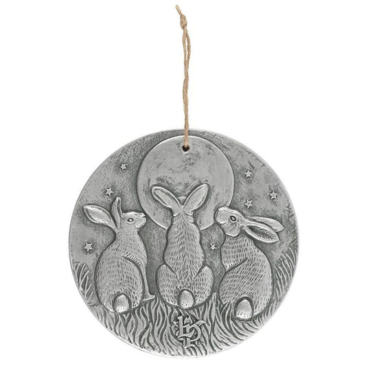 Silver Effect Moon Shadows Plaque by Lisa Parker N/A