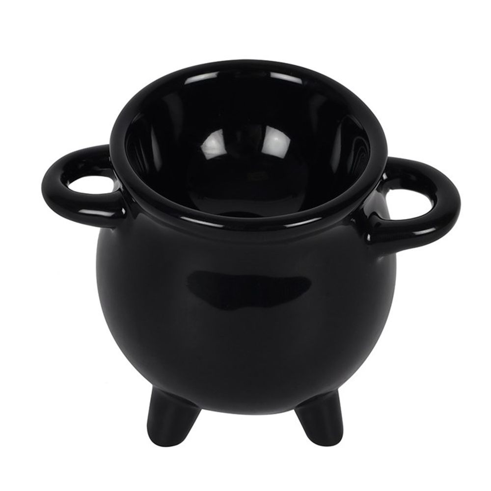 Cauldron Egg Cup with Broom Spoon N/A