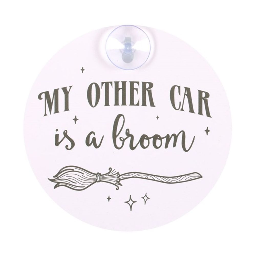 My Other Car is a Broom Window Sign N/A