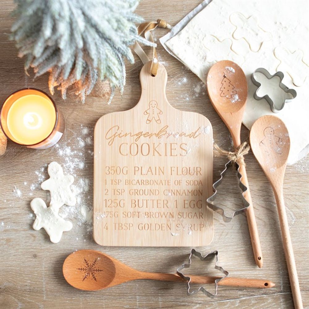 Gingerbread Cookies Bamboo Serving Board N/A