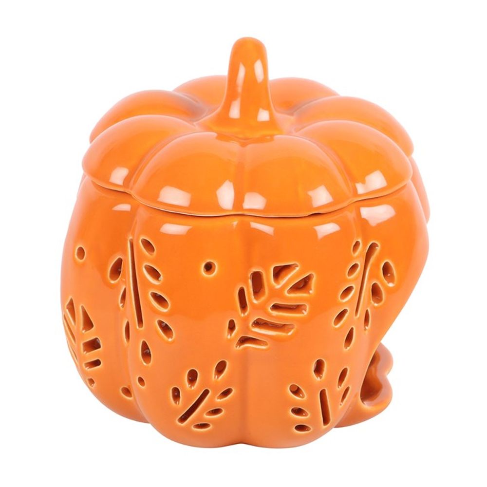 Orange Autumn Leaves Pumpkin Oil Burner N/A