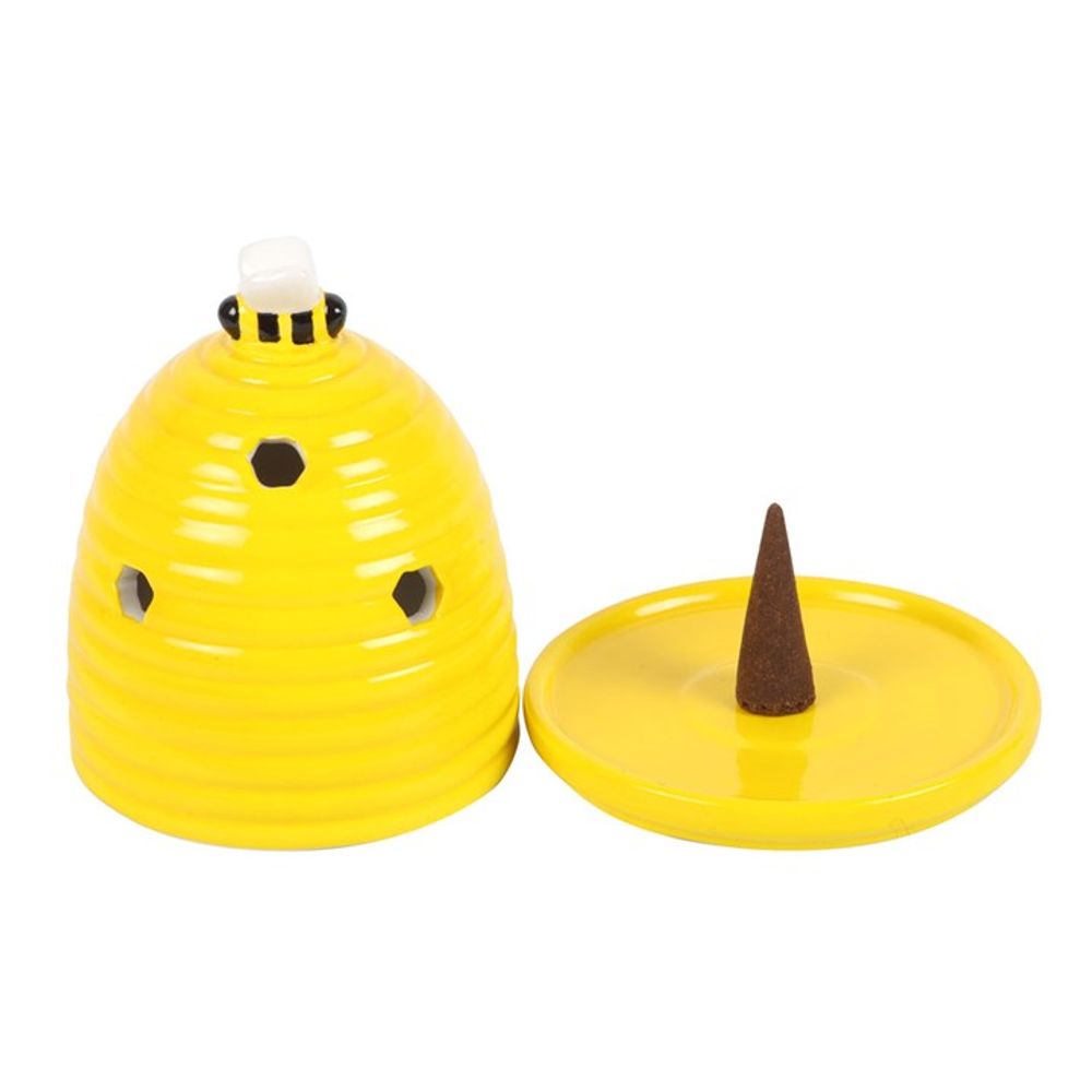 Yellow Beehive Incense Cone Holder N/A