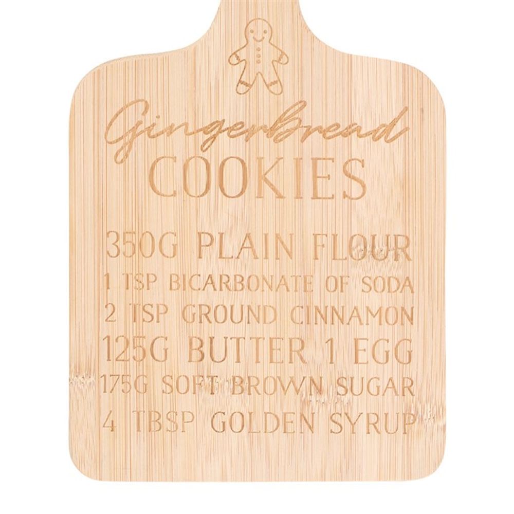 Gingerbread Cookies Bamboo Serving Board N/A