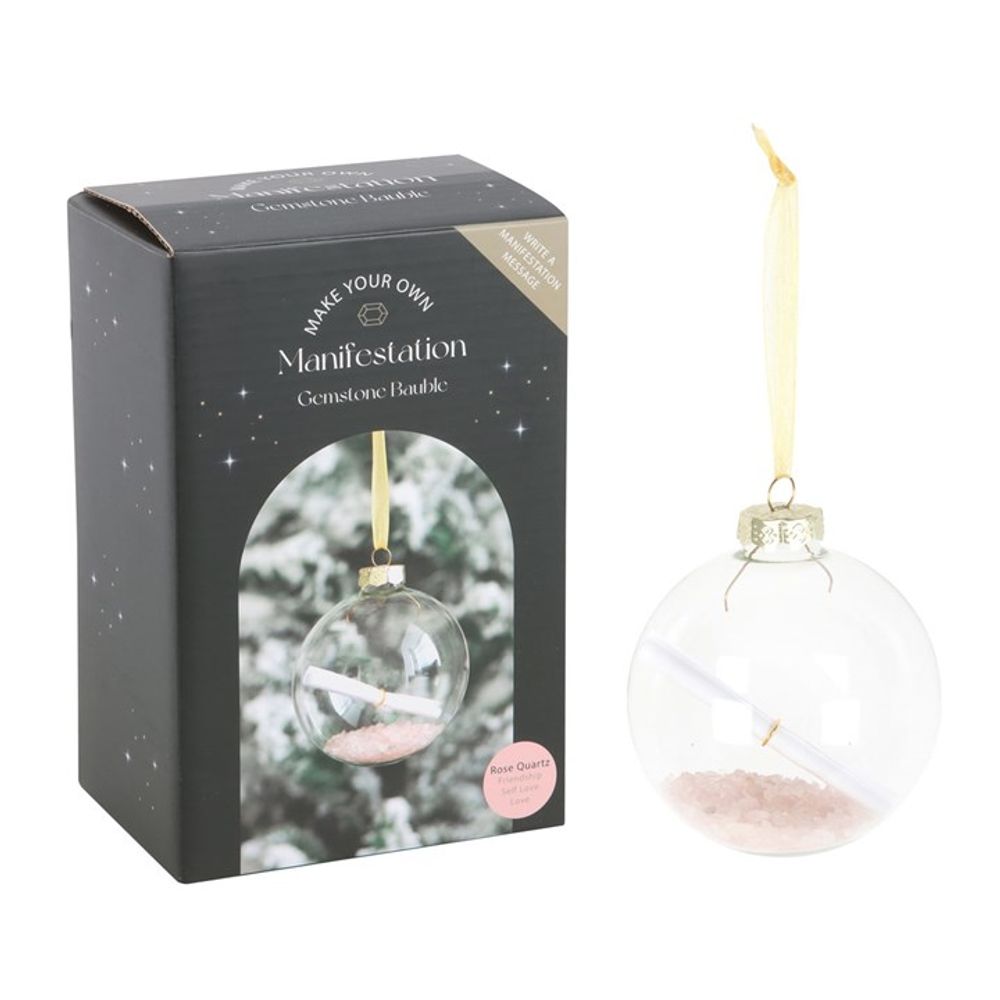 Rose Quartz Manifestation Christmas Bauble Kit N/A