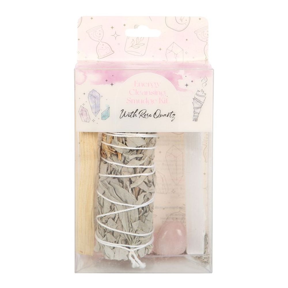 Smudge Kit with Rose Quartz Crystal N/A