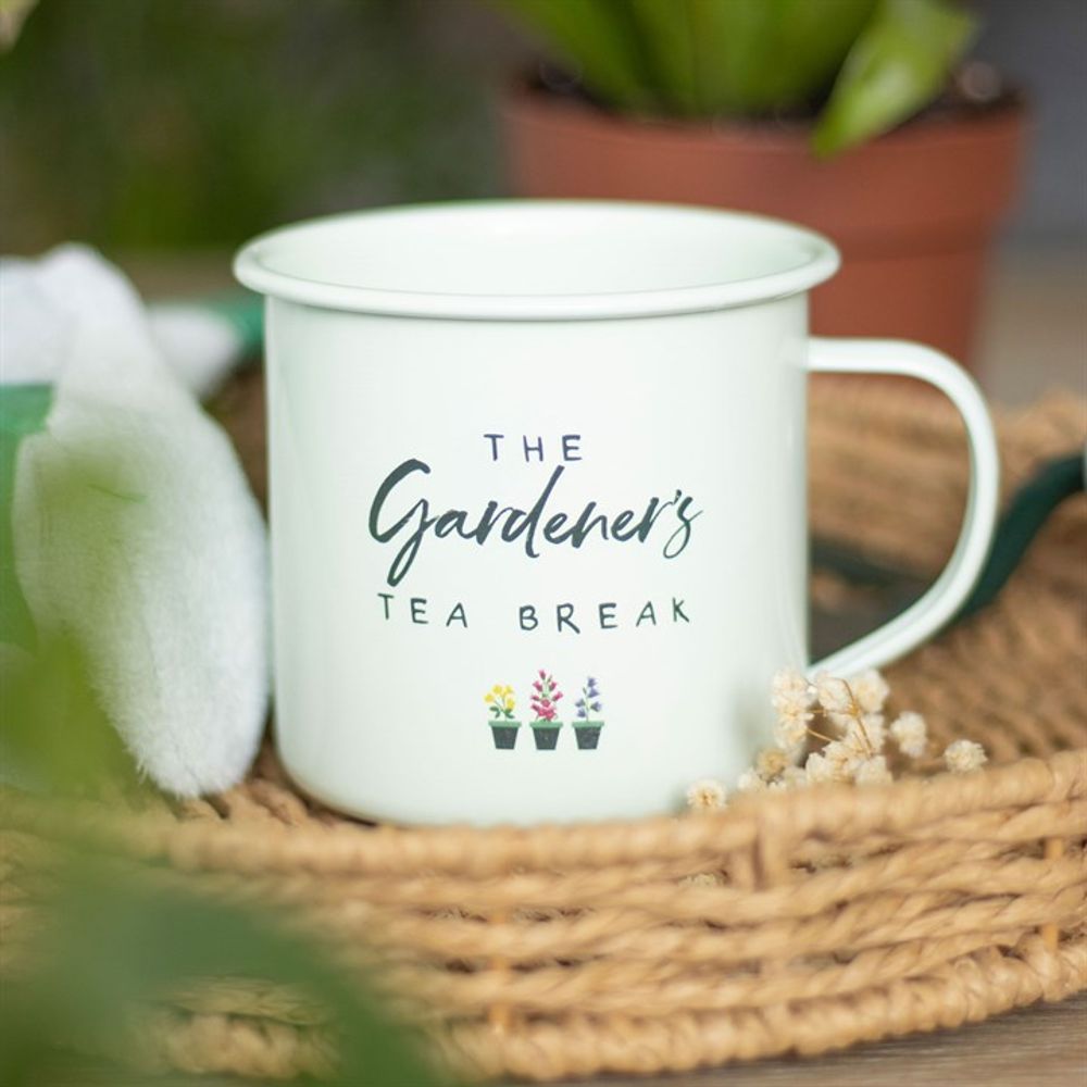 Gardener's Tea Break Enamel Mug N/A