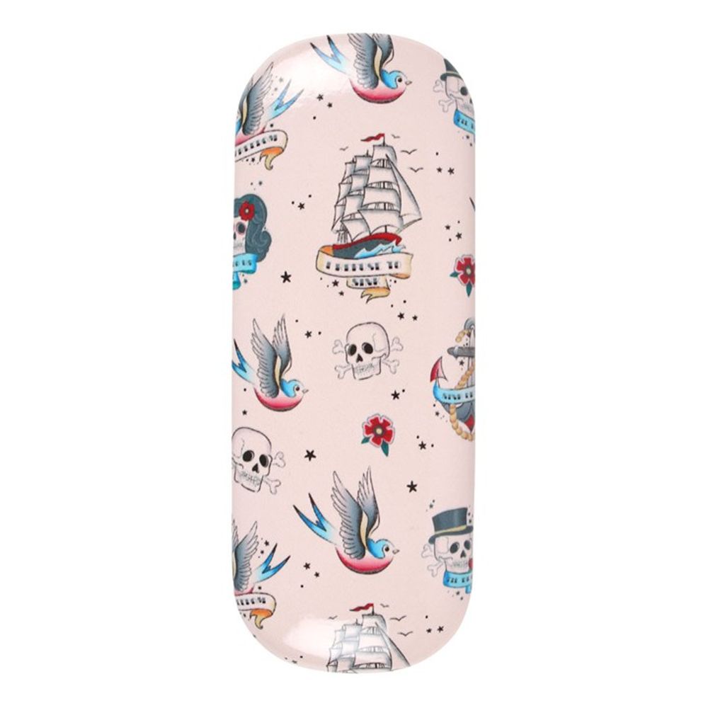 Tattoo Print Glasses Case N/A