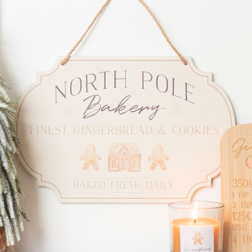 North Pole Bakery Hanging Sign N/A