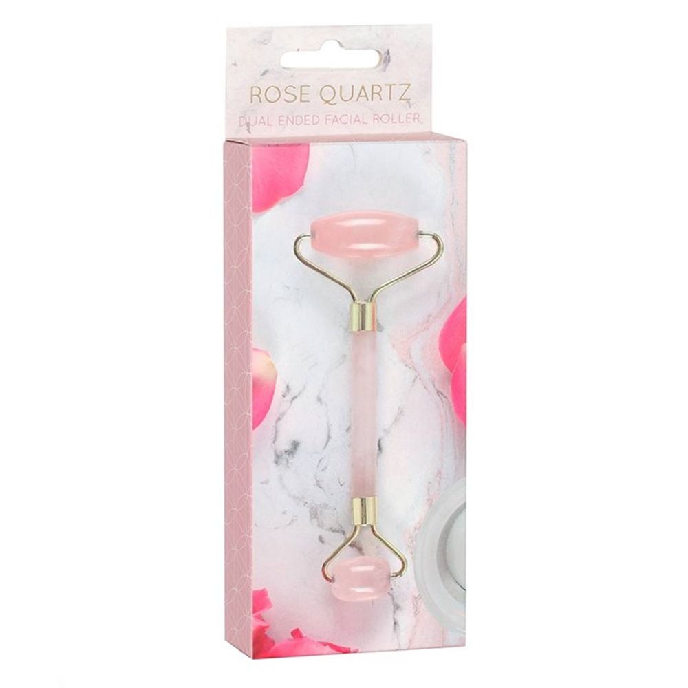 Rose Quartz Dual Ended Face Roller N/A