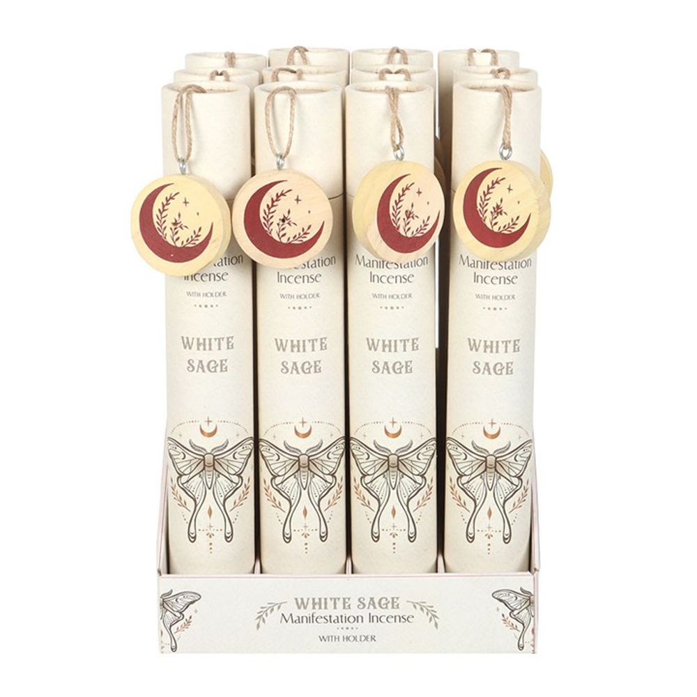 Set of 12 White Sage Manifestation Incense Stick Gift Sets N/A