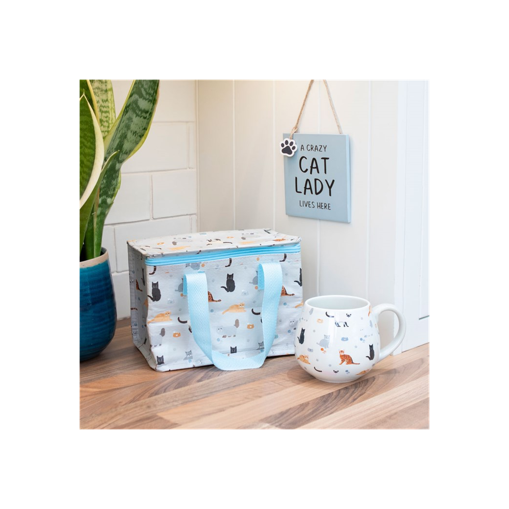 Cat Print Lunch Bag N/A