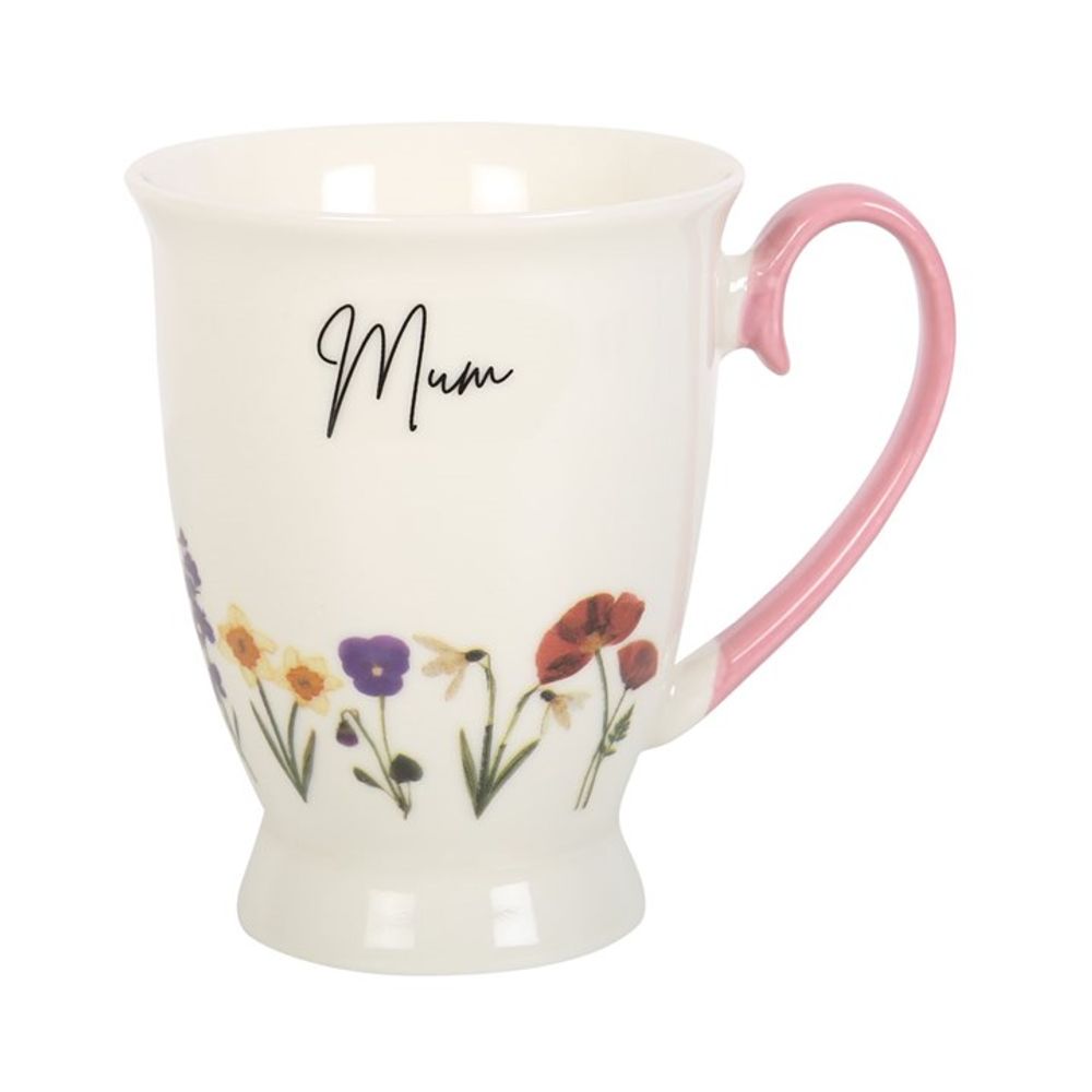 Mum Wildflower Pedestal Mug N/A