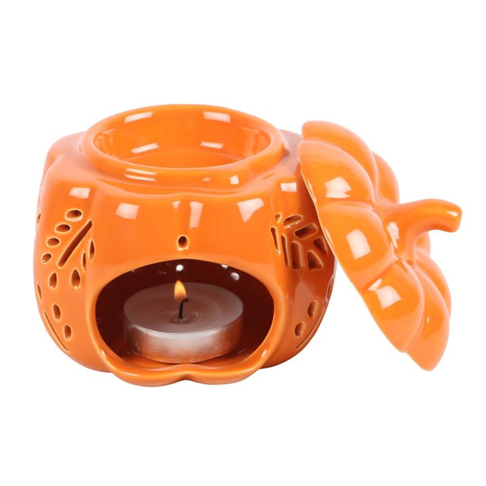 Orange Autumn Leaves Pumpkin Oil Burner N/A