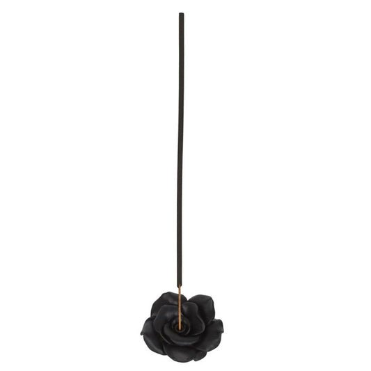 Black Rose Resin Incense Stick Holder N/A