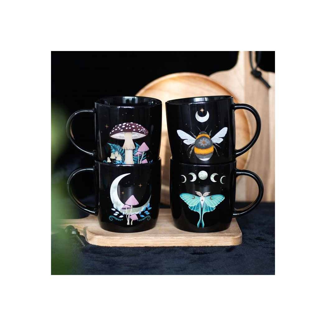 Set of 4 Dark Forest Mugs N/A