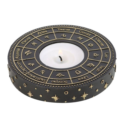 Astrology Wheel Tealight Candle Holder N/A