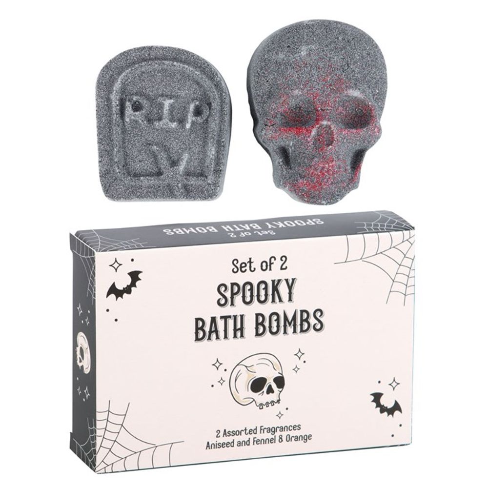 Set of 2 Spooky Aniseed, Fennel & Orange Bath Bombs N/A