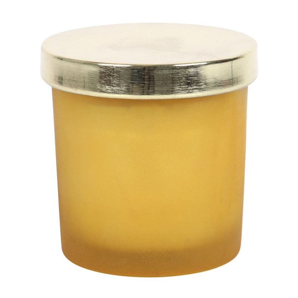 Solar Plexus Chakra Lemon Crystal Chip Candle N/A