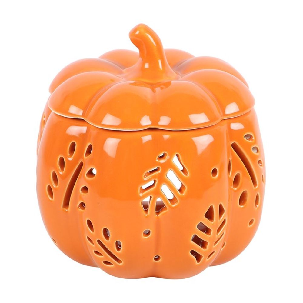 Orange Autumn Leaves Pumpkin Oil Burner N/A