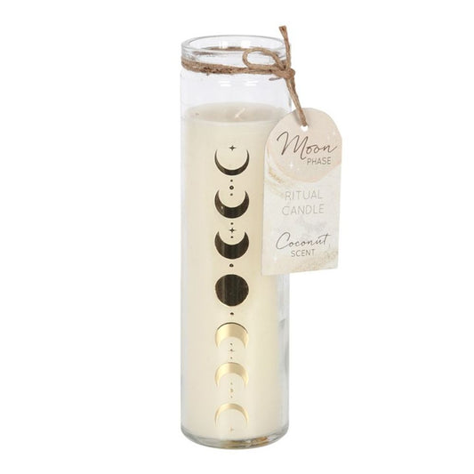 Moon Phase Coconut Tube Candle N/A